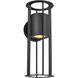 Continuum LED 14 inch Matte Black Outdoor Wall Sconce