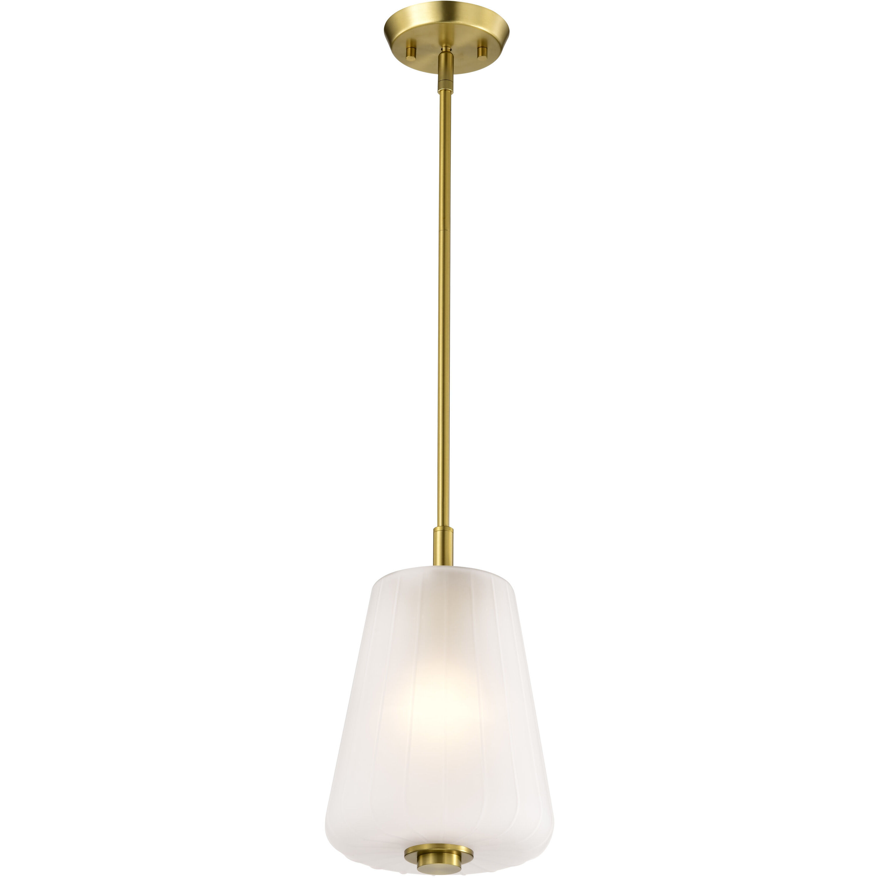 Lune 8 inch Vintage Brass Pendant Ceiling Light