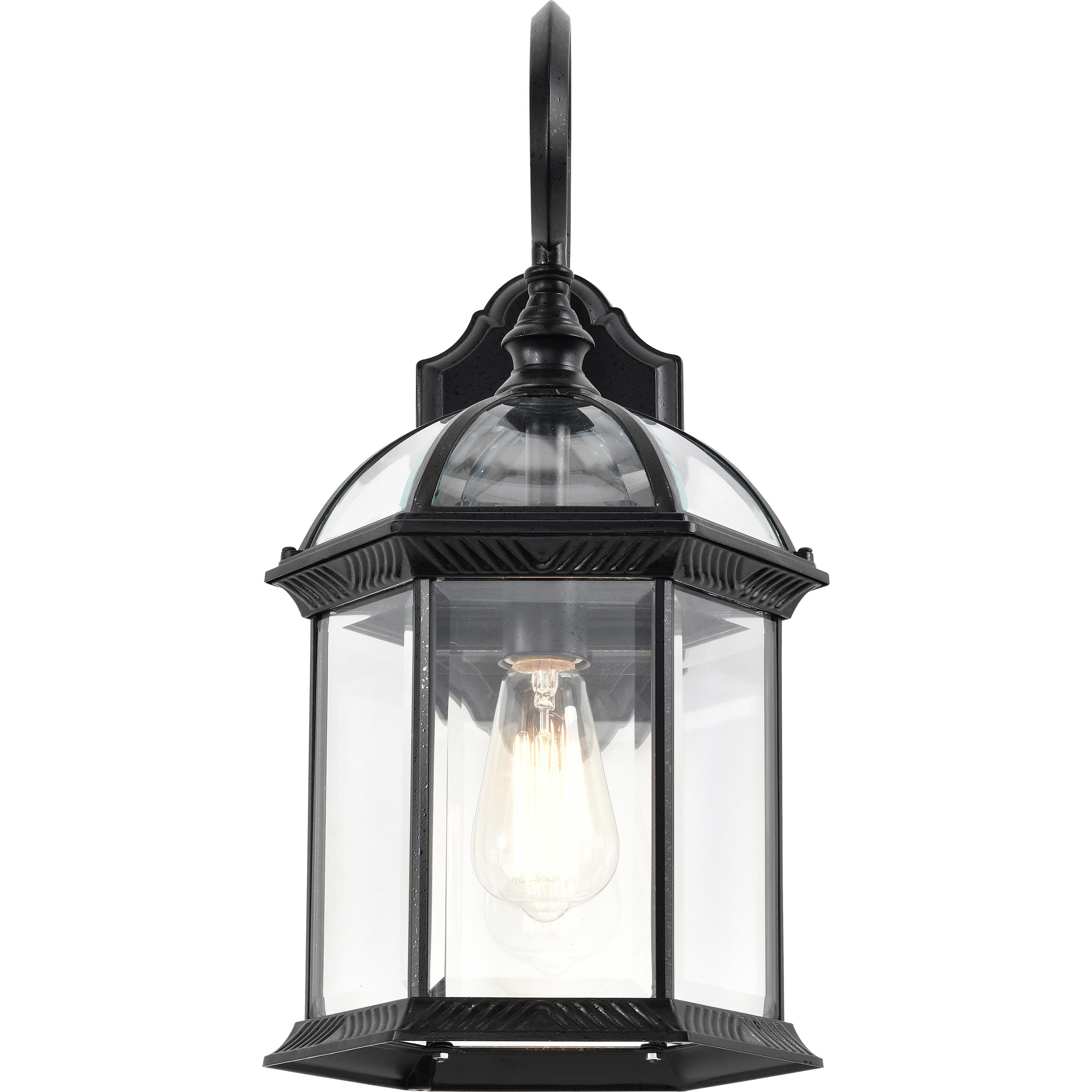 Boxwood 1 Light 19 inch Textured Black Outdoor Wall Lantern