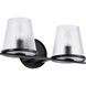 Valentine 16 inch Black Vanity Wall Light
