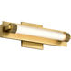 Larissa LED 14 inch Vintage Brass Vanity Wall Light