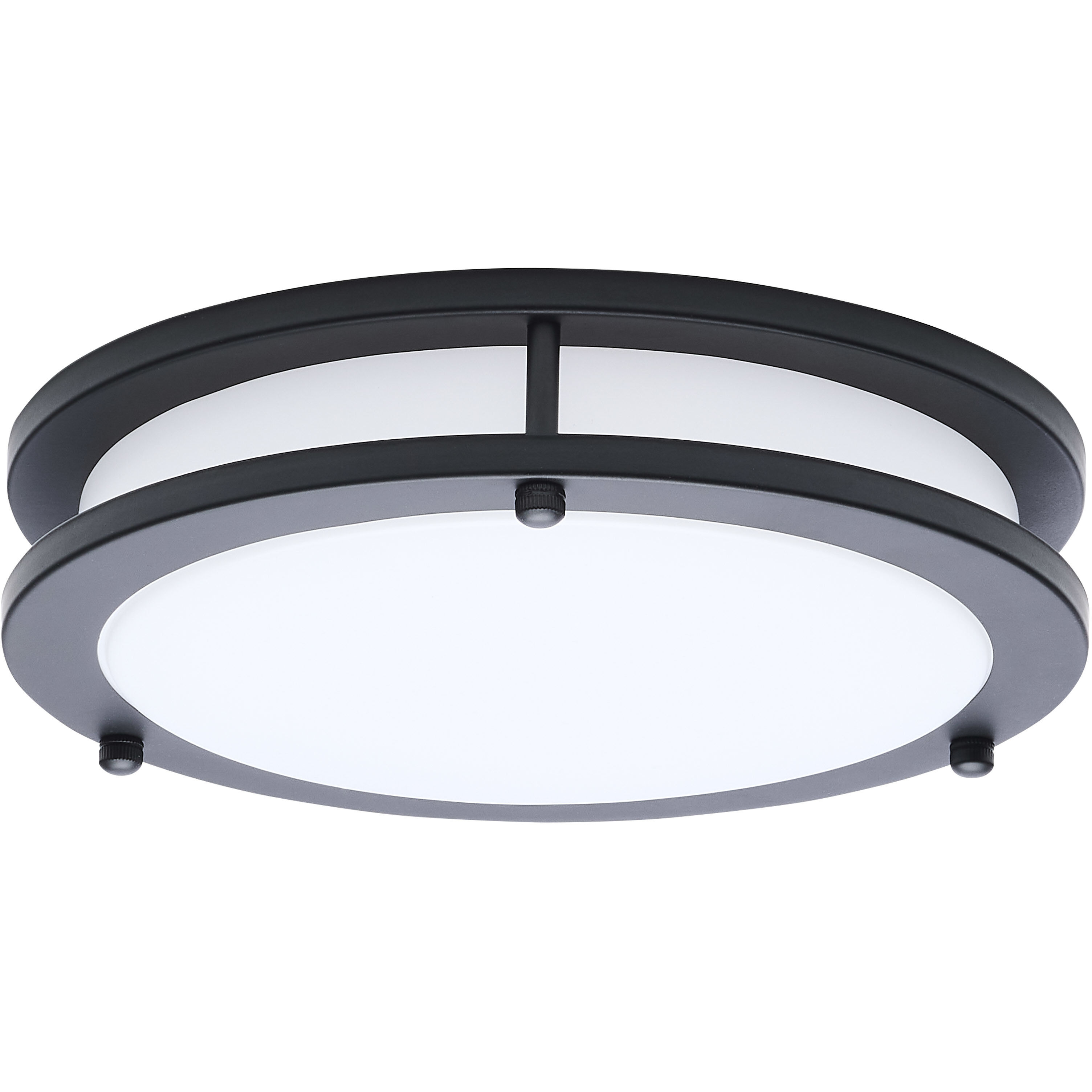 Glamour LED 9.84 inch Black Flush Mount Ceiling Light
