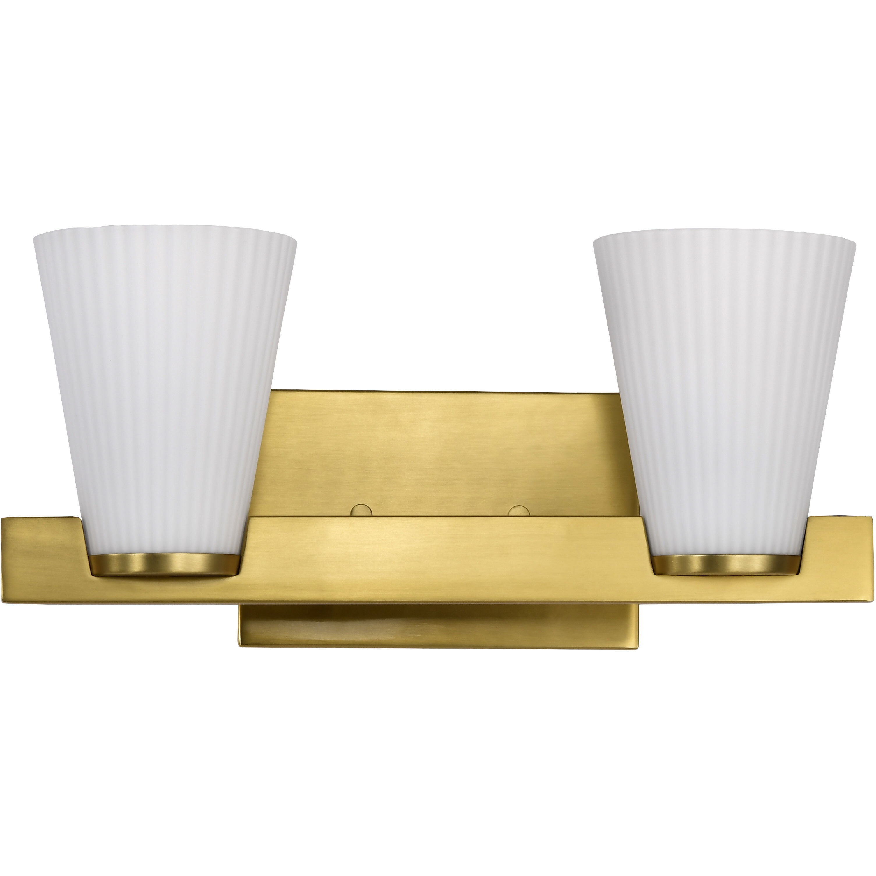 Royale 14.63 inch Burnished Brass Vanity Wall Light