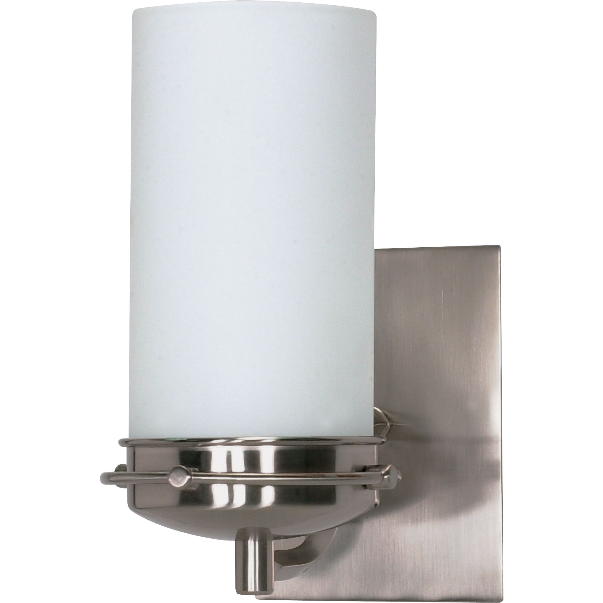 Polaris 1 Light 8 inch Brushed Nickel Vanity Light Wall Light