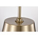 Alexis 1 Light 15 inch Burnished Brass and Gold Pendant Ceiling Light