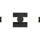 Bowman LED 12 inch Matte Black Vanity Light Wall Light