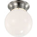 Brentwood LED 6 inch Brushed Nickel Flush Mount Ceiling Light