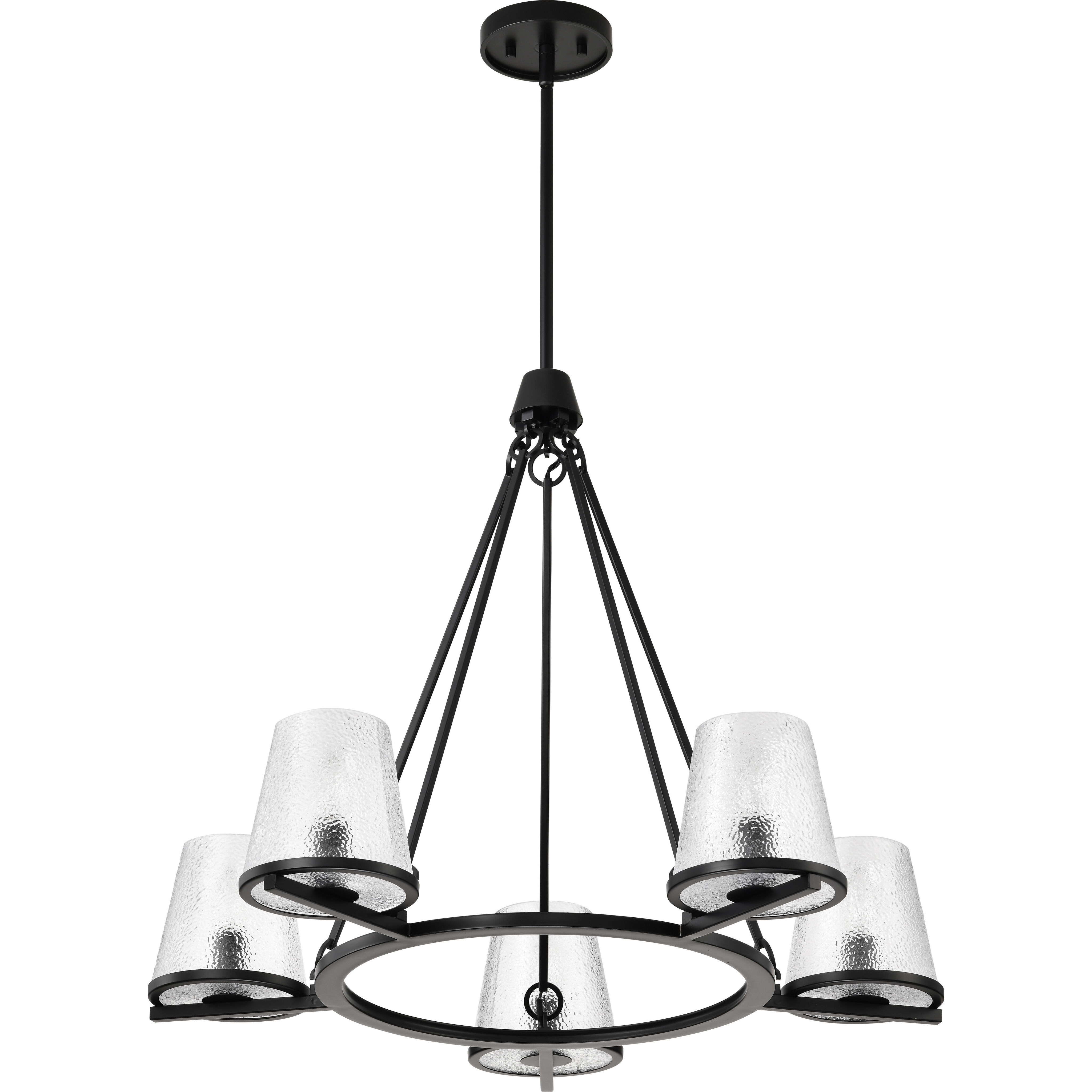 Valentine 30 inch Black Chandelier Ceiling Light