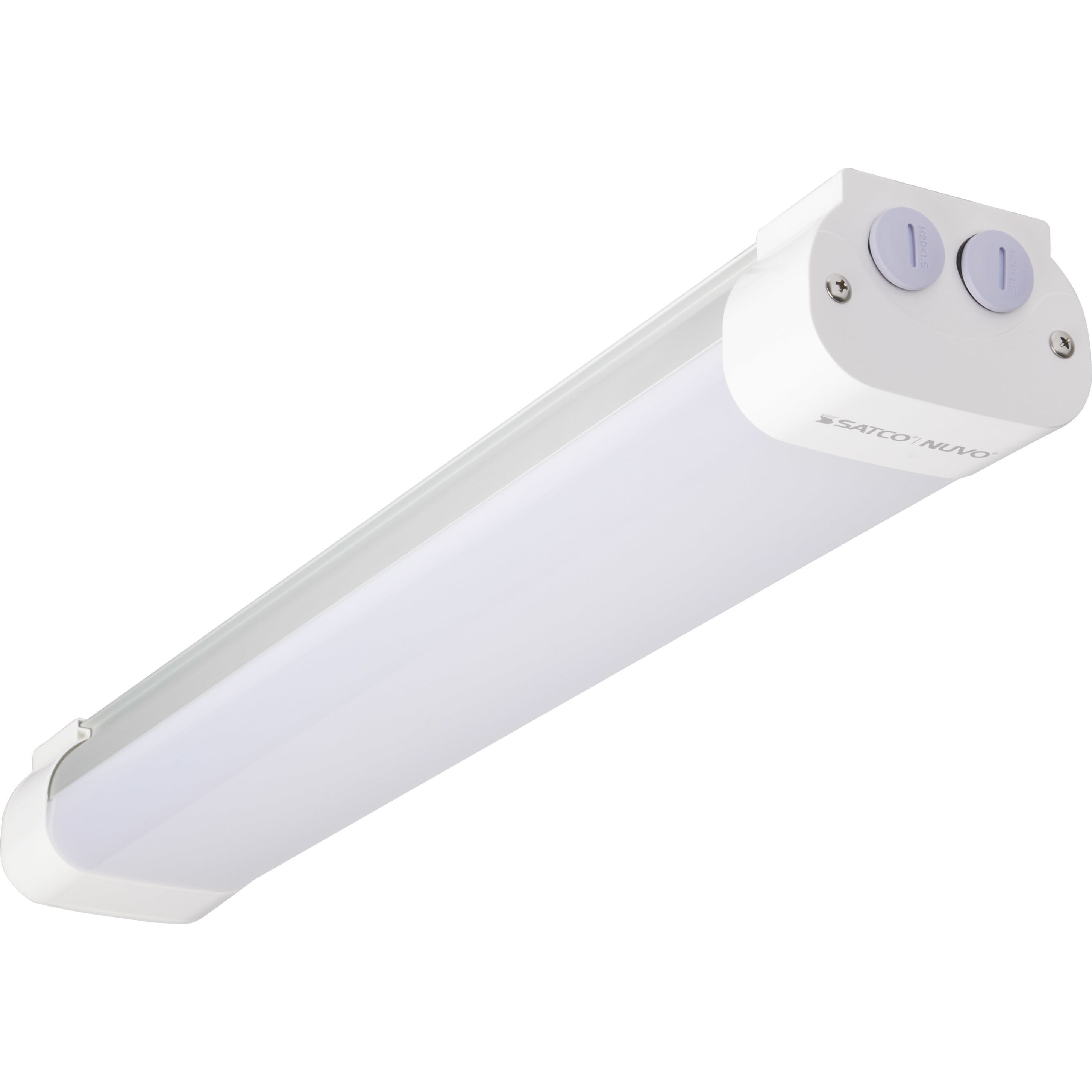 Brentwood LED 3 inch White and Gray Outdoor LED Vapor Tight