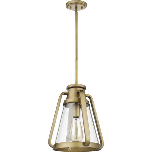 Everett 1 Light 10 inch Natural Brass Pendant Ceiling Light