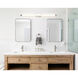 Edgeworth LED 39.63 inch Brushed Nickel Vanity Light Wall Light