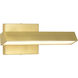 Mila LED 12.2 inch Vintage Brass Vanity Wall Light