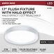 Selene LED 16.61 inch White Flush Mount Ceiling Light