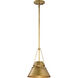 Adina 1 Light 10 inch Natural Brass Pendant Ceiling Light