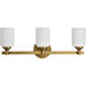 Solara 23 inch Natural Brass Vanity Wall Light