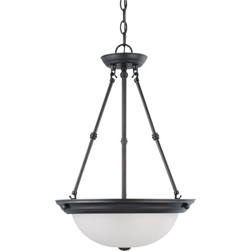 Brentwood 3 Light 15 inch Mahogany Bronze Pendant Ceiling Light