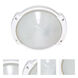 Brentwood 1 Light 11 inch Semi Gloss White Outdoor Bulk Head, Oblong Round