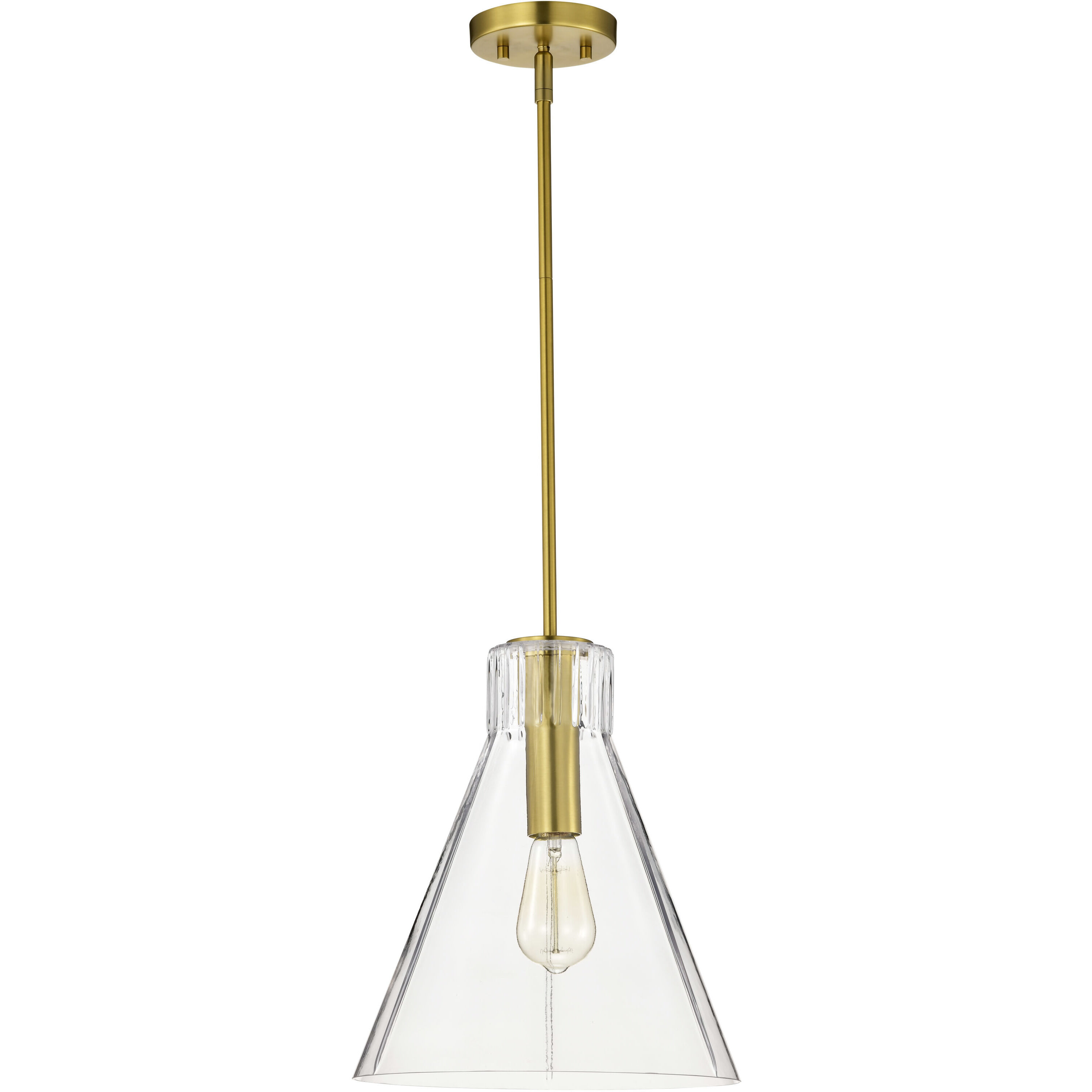 Gianna 12 inch Vintage Brass Pendant Ceiling Light