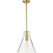 Gianna 12 inch Vintage Brass Pendant Ceiling Light