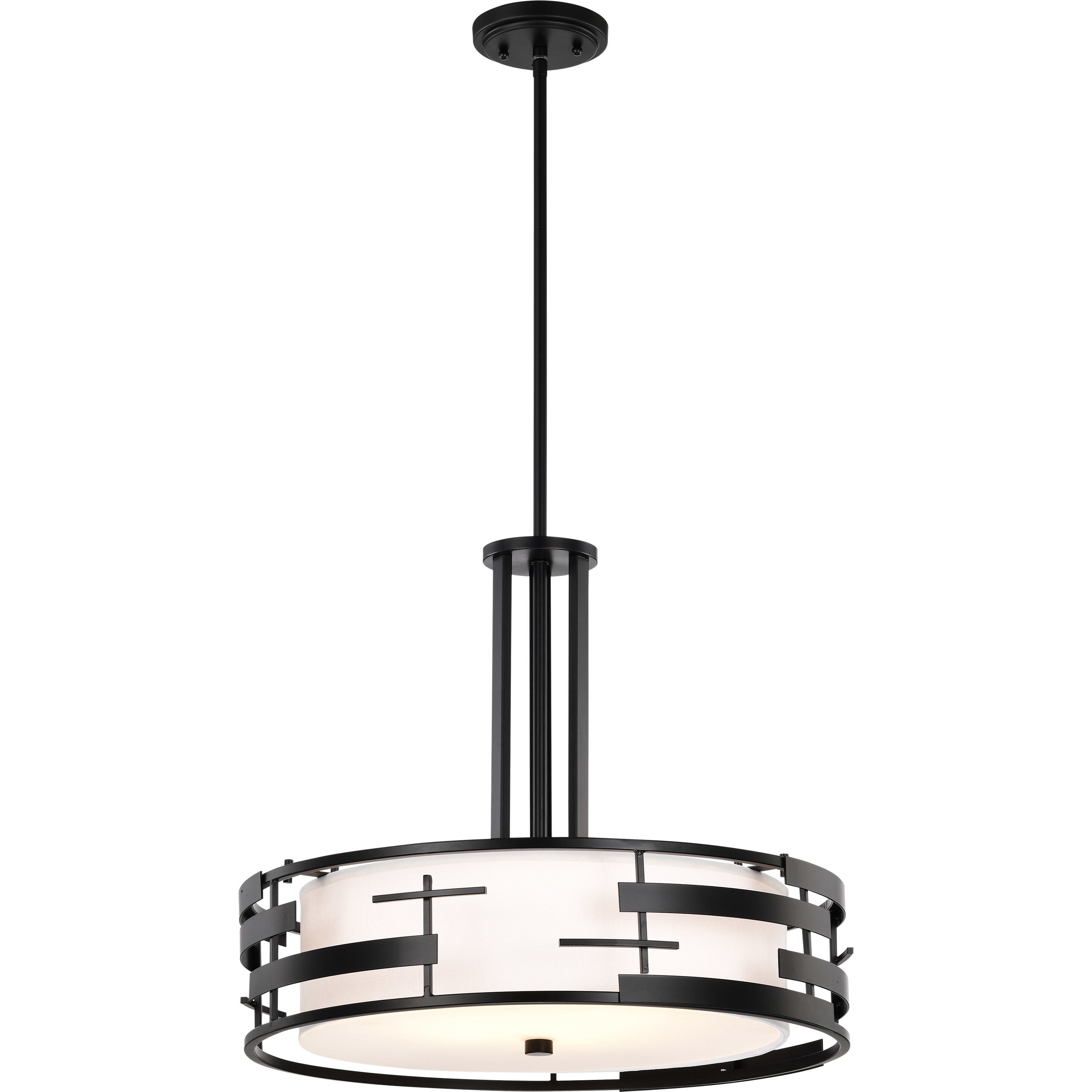 Lansing 3 Light 21 inch Textured Black Pendant Ceiling Light 