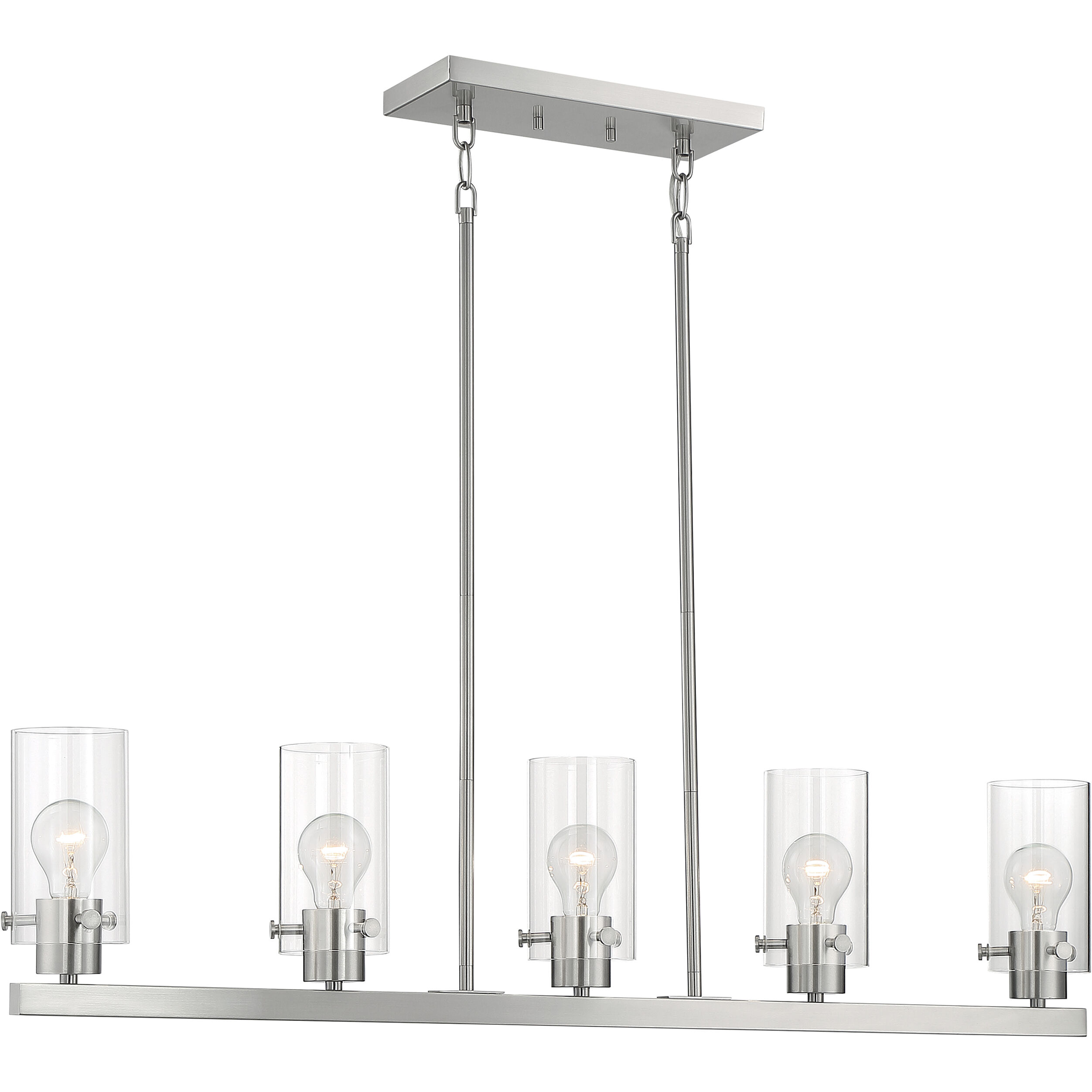 Sommerset 5 Light 4.5 inch Brushed Nickel Pendant Ceiling Light