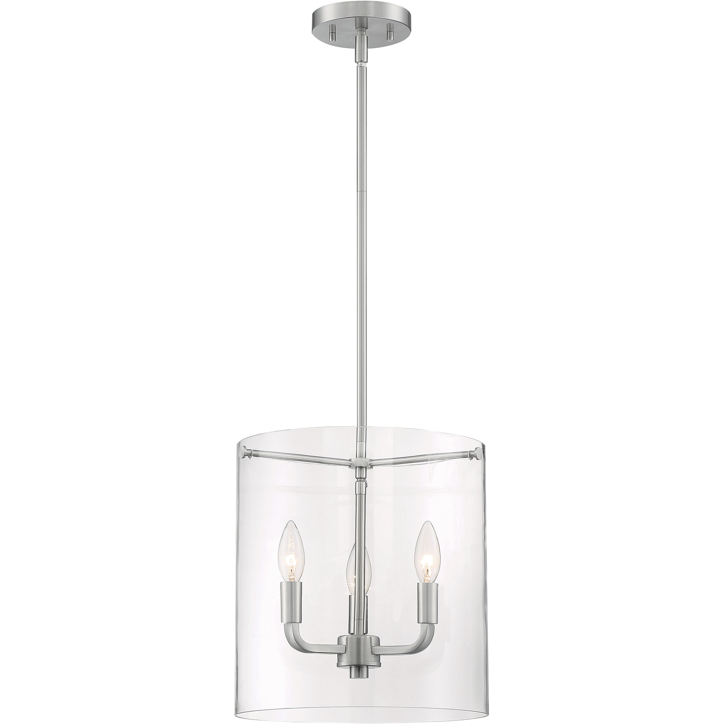 Sommerset 3 Light 11.75 inch Brushed Nickel Pendant Ceiling Light
