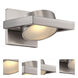 Hawk LED 7 inch Brushed Nickel Wall Sconce Wall Light