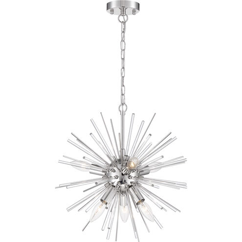 Cirrus 8 Light 20 inch Polished Nickel Chandelier Ceiling Light