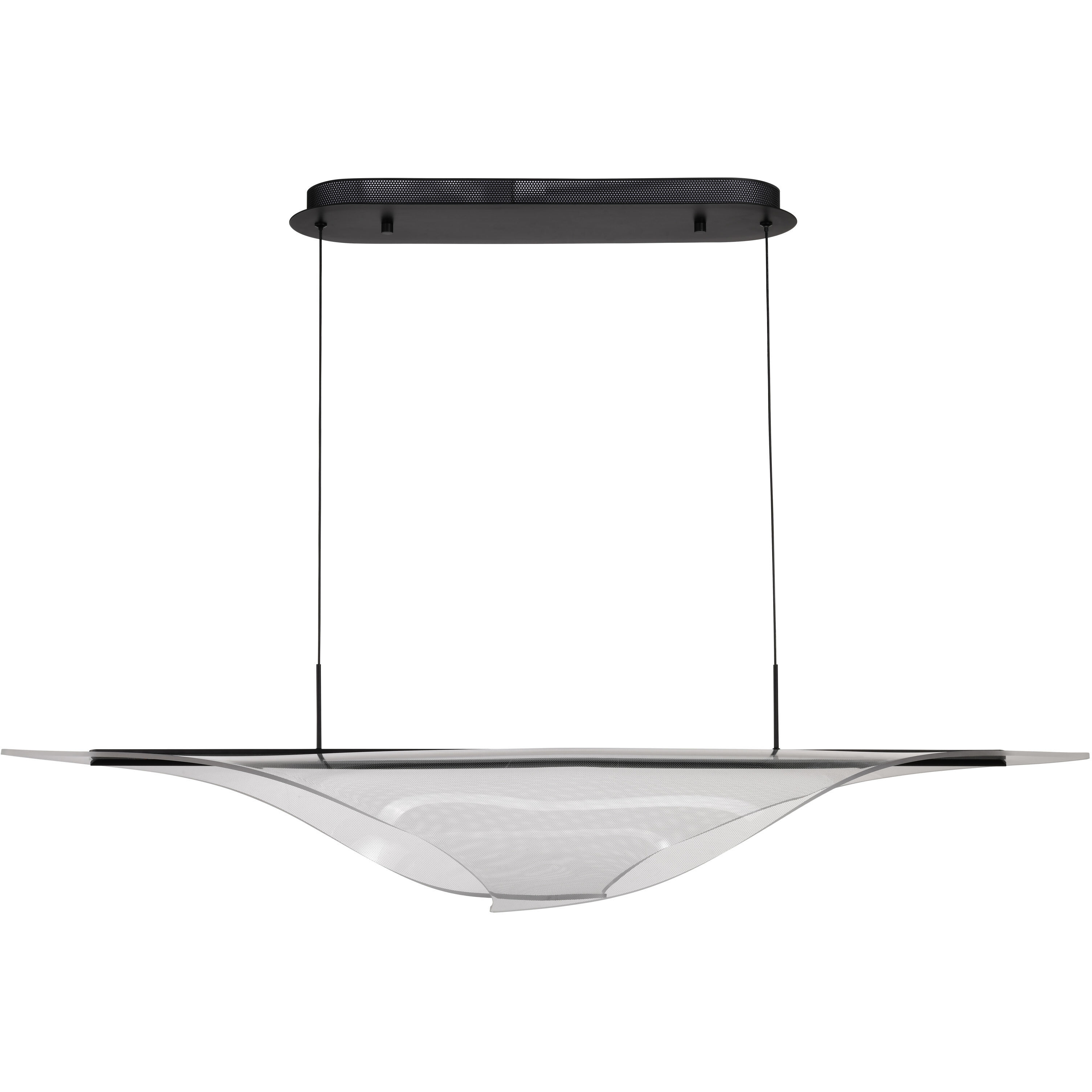 Geneva LED 11.75 inch Matte Black Pendant Ceiling Light