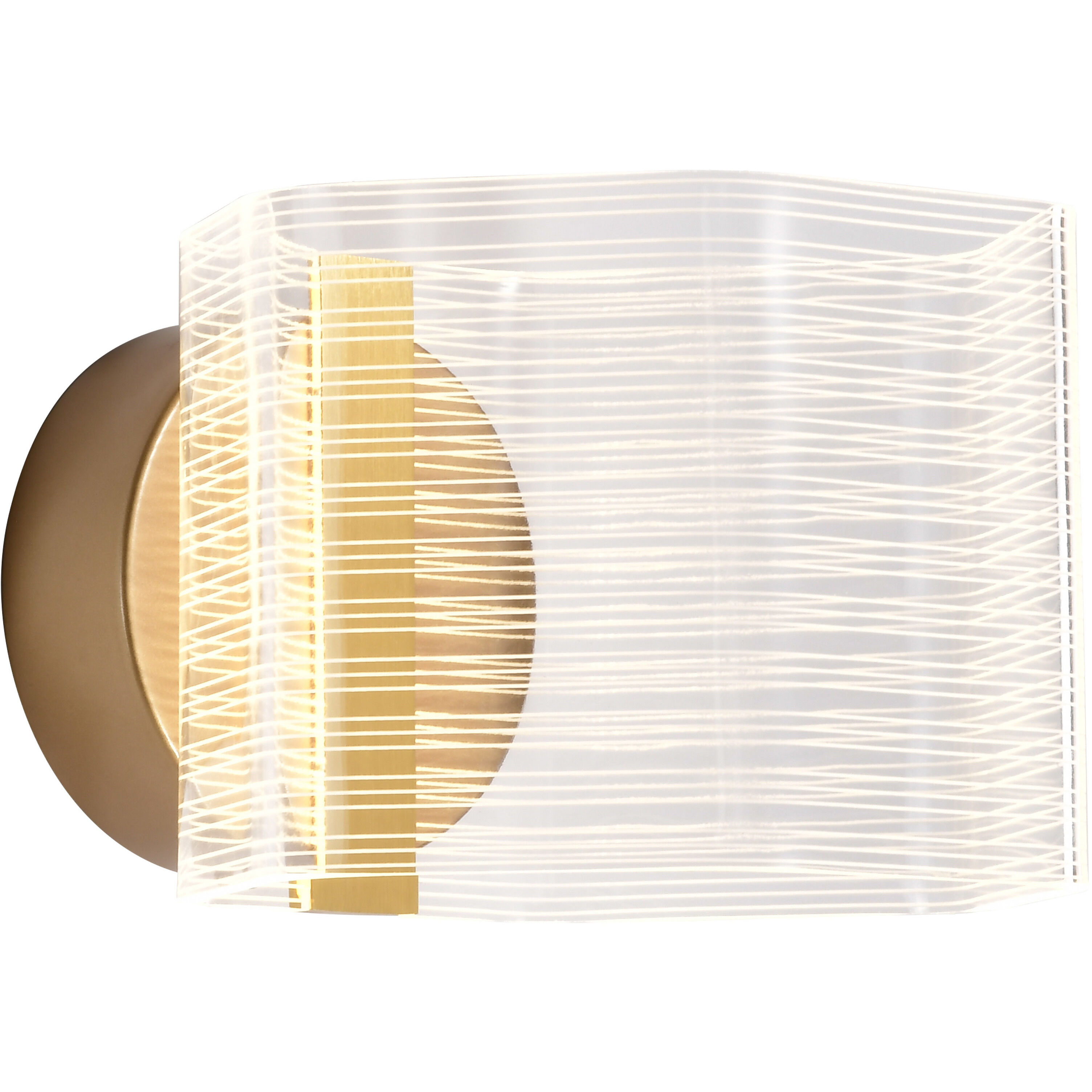 Kenzo LED 7.63 inch Polished Anodized Bronze Vanity Wall Light