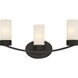 Denver 3 Light 21.25 inch Mahogany Bronze Vanity Light Wall Light