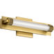 Larissa LED 14 inch Vintage Brass Vanity Wall Light