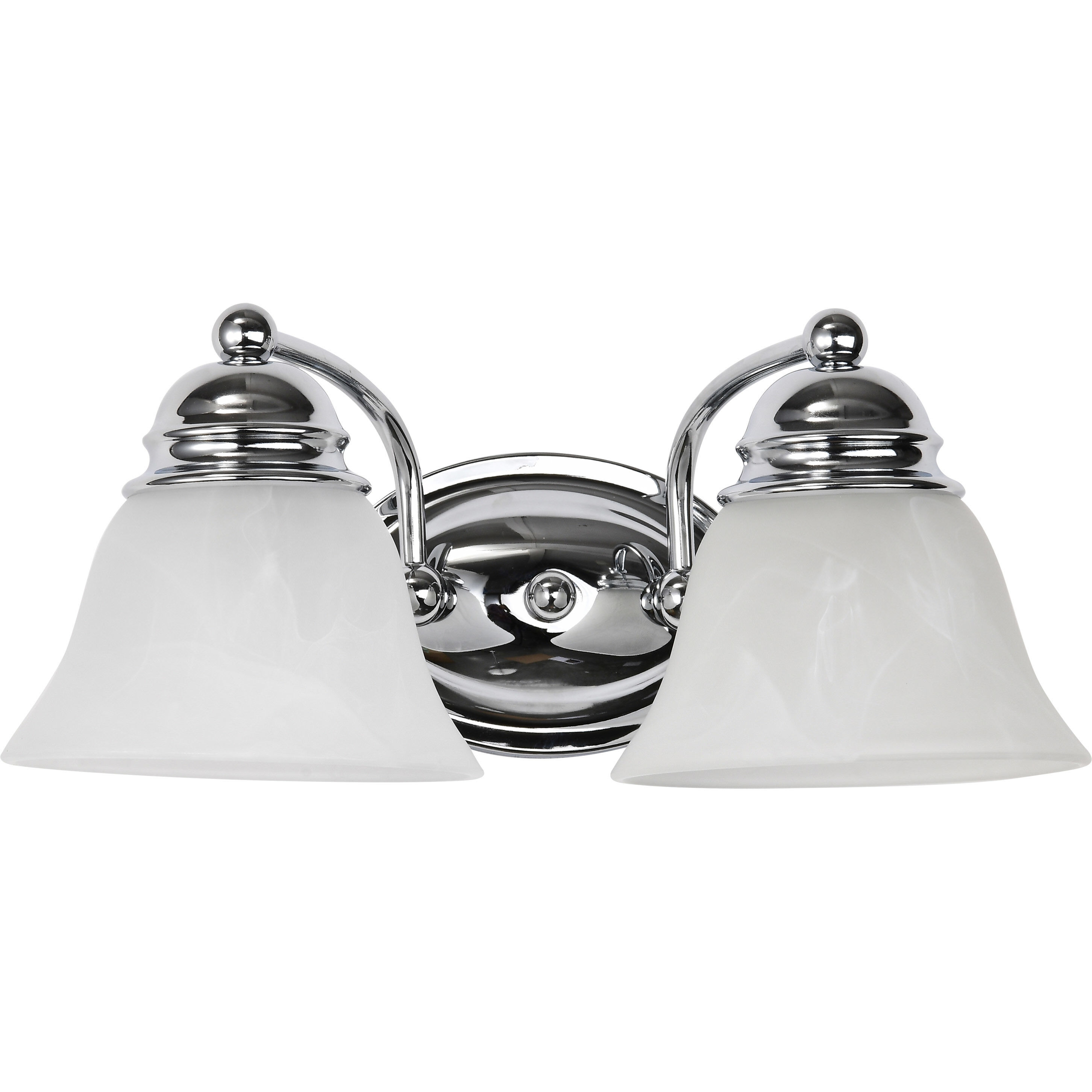Empire 2 Light 15 inch Polished Chrome Vanity Light Wall Light