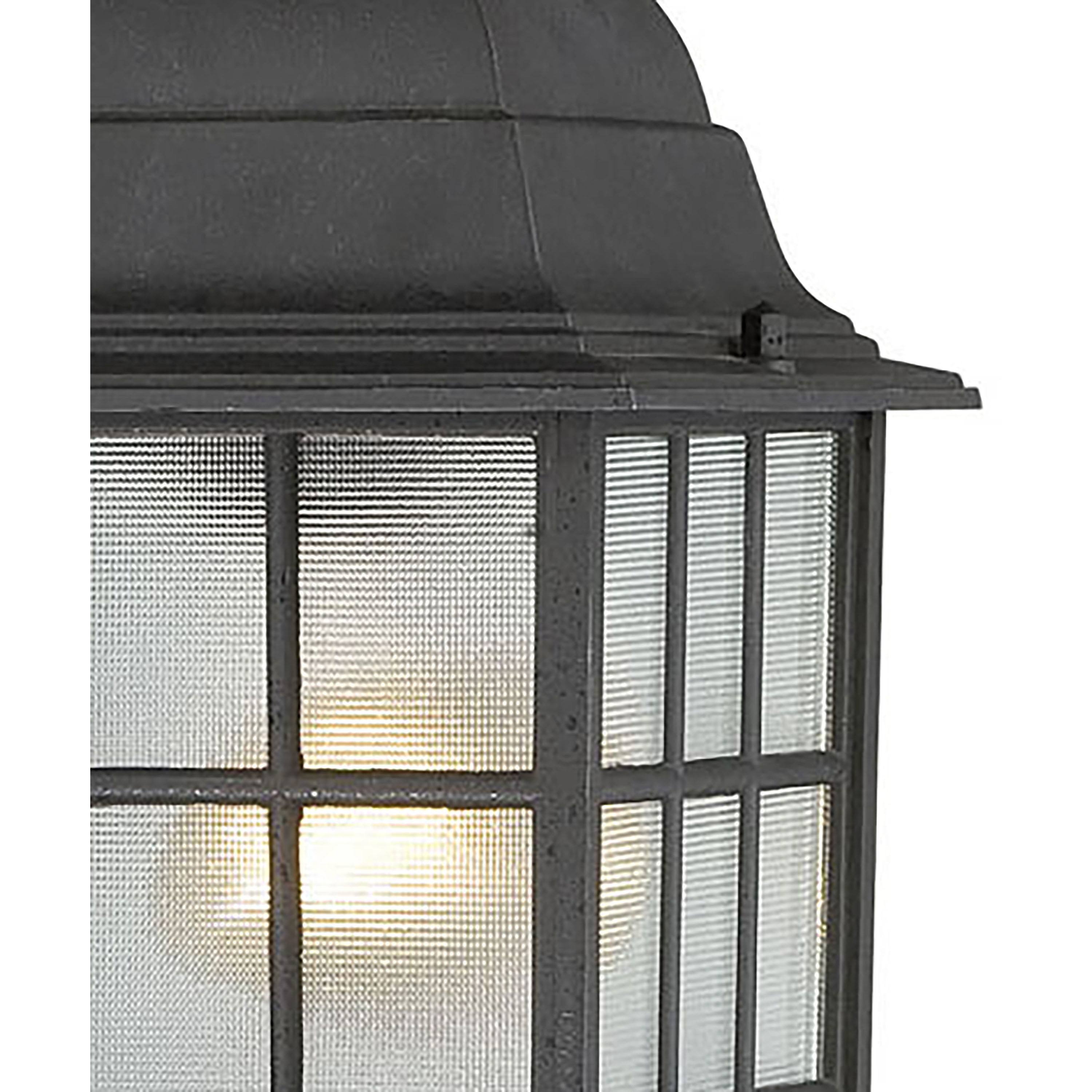 Adams 1 Light 6 inch Textured Black Outdoor Hanging Lantern