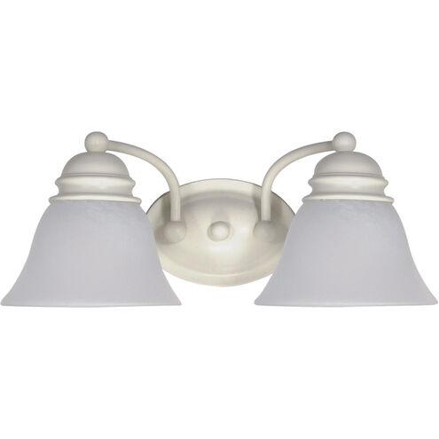 Empire 2 Light 15 inch Textured White Vanity Light Wall Light