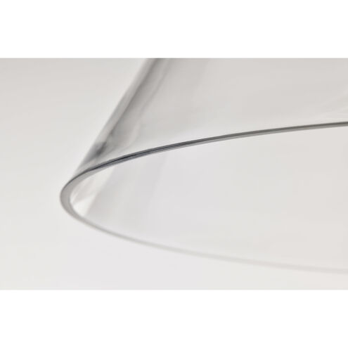 Edmond LED 17 inch Matte Black Semi Flush Mount Ceiling Light