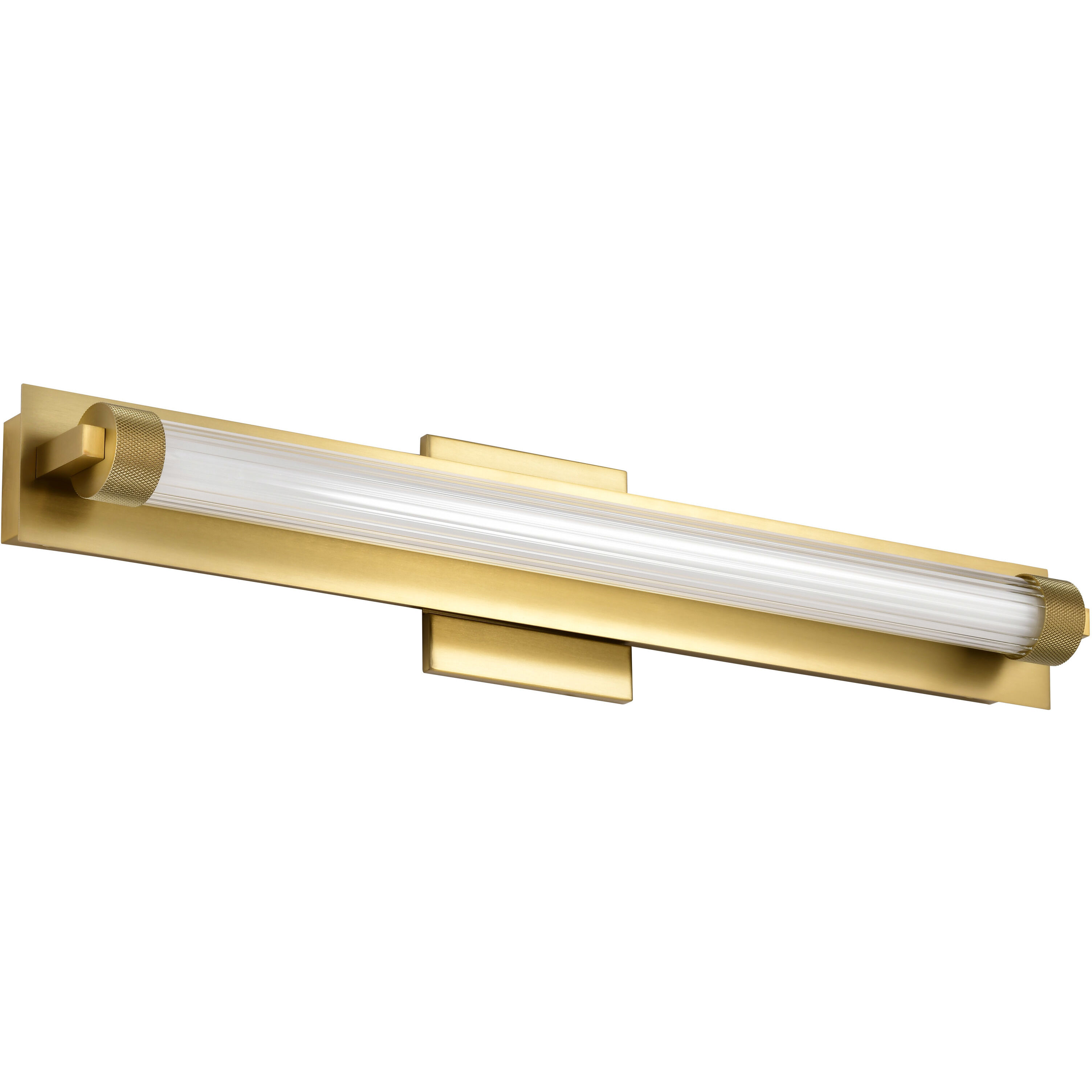 Larissa LED 23.25 inch Vintage Brass Vanity Wall Light