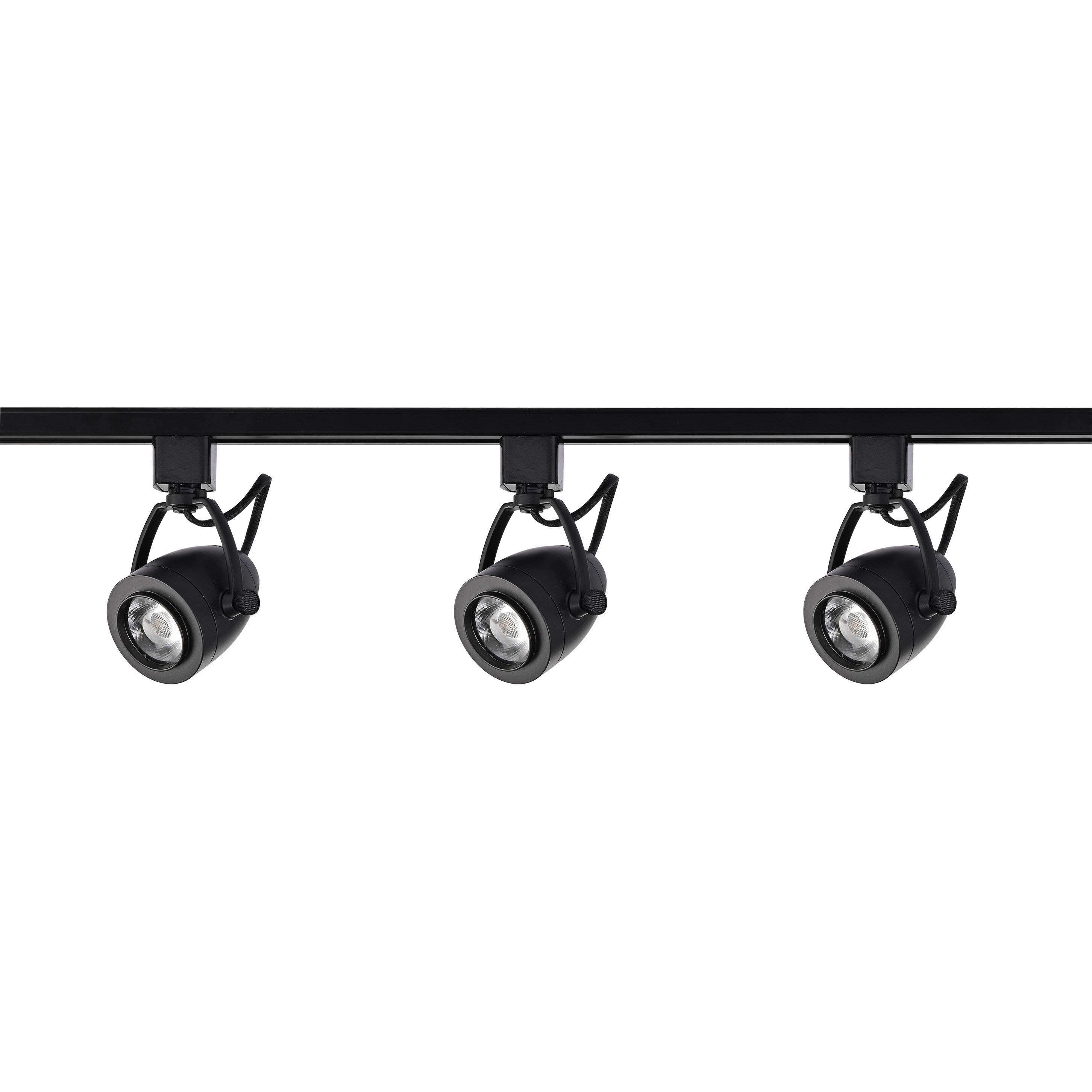Brentwood 3 Light 120V Black Track Kit Ceiling Light