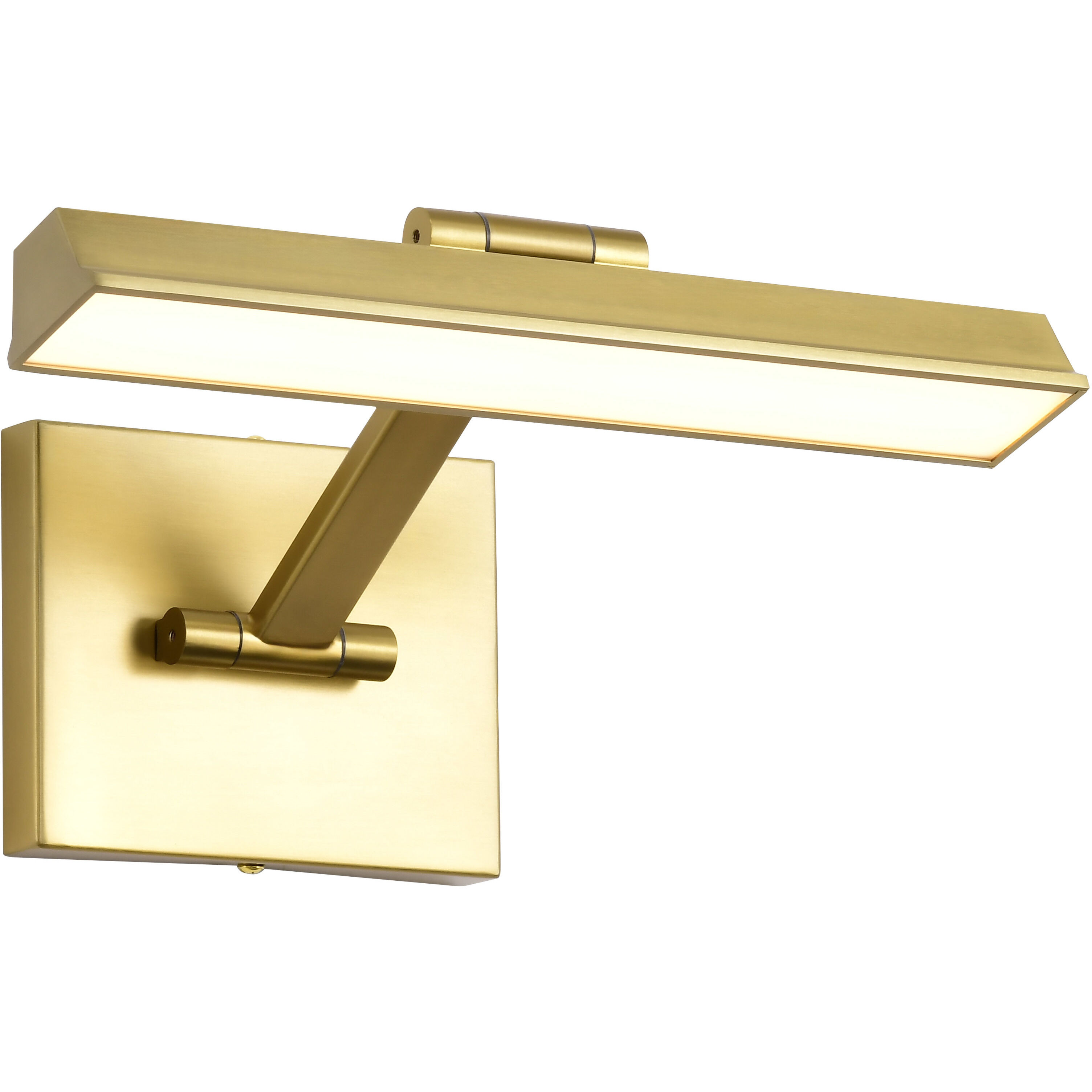 Hazel LED 12.2 inch Vintage Brass Vanity Wall Light