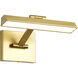 Hazel LED 12.2 inch Vintage Brass Vanity Wall Light