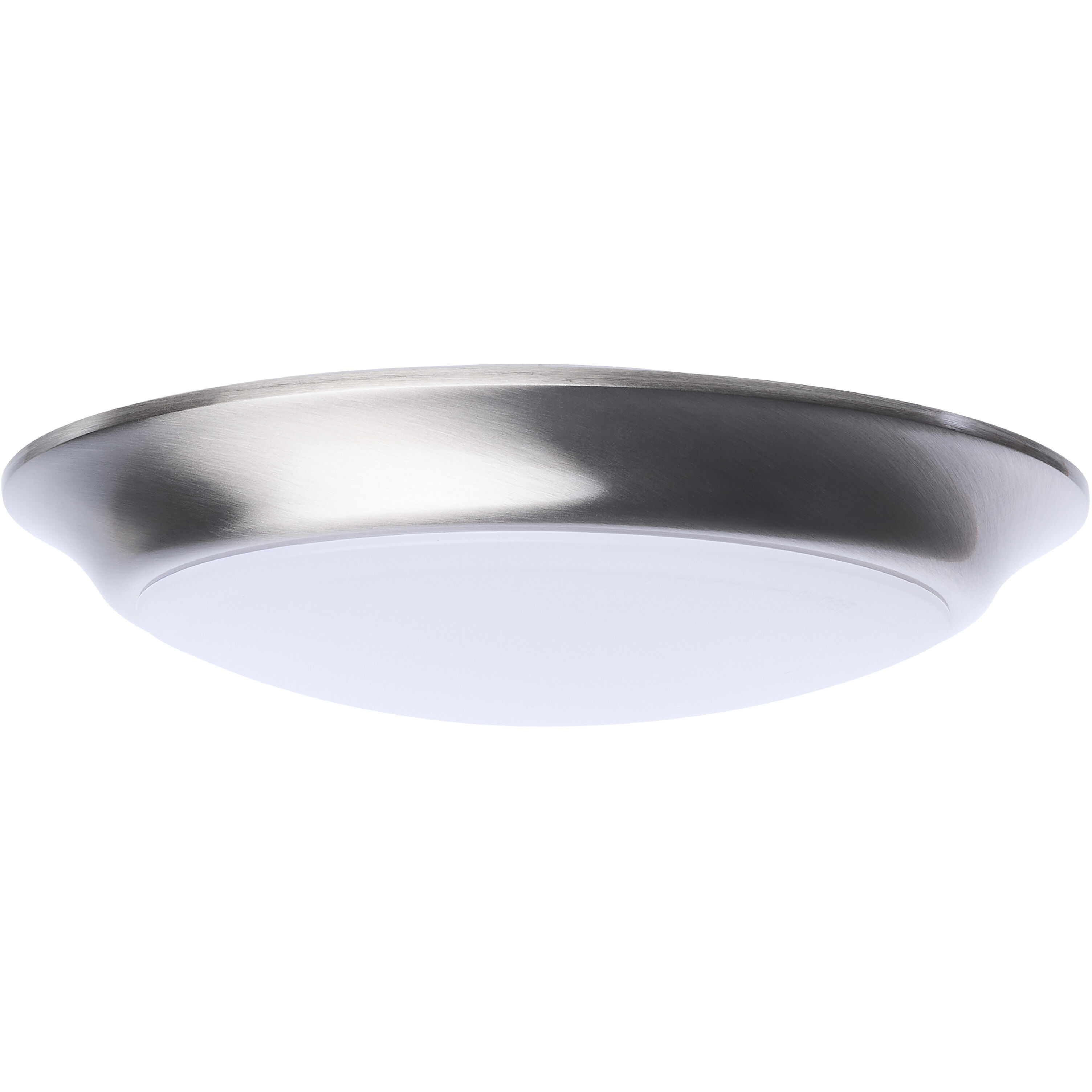 ColorQuick LED 7.4 inch Brushed Nickel Close-to-Ceiling LED Disk Ceiling Light