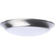 ColorQuick LED 7.4 inch Brushed Nickel Close-to-Ceiling LED Disk Ceiling Light