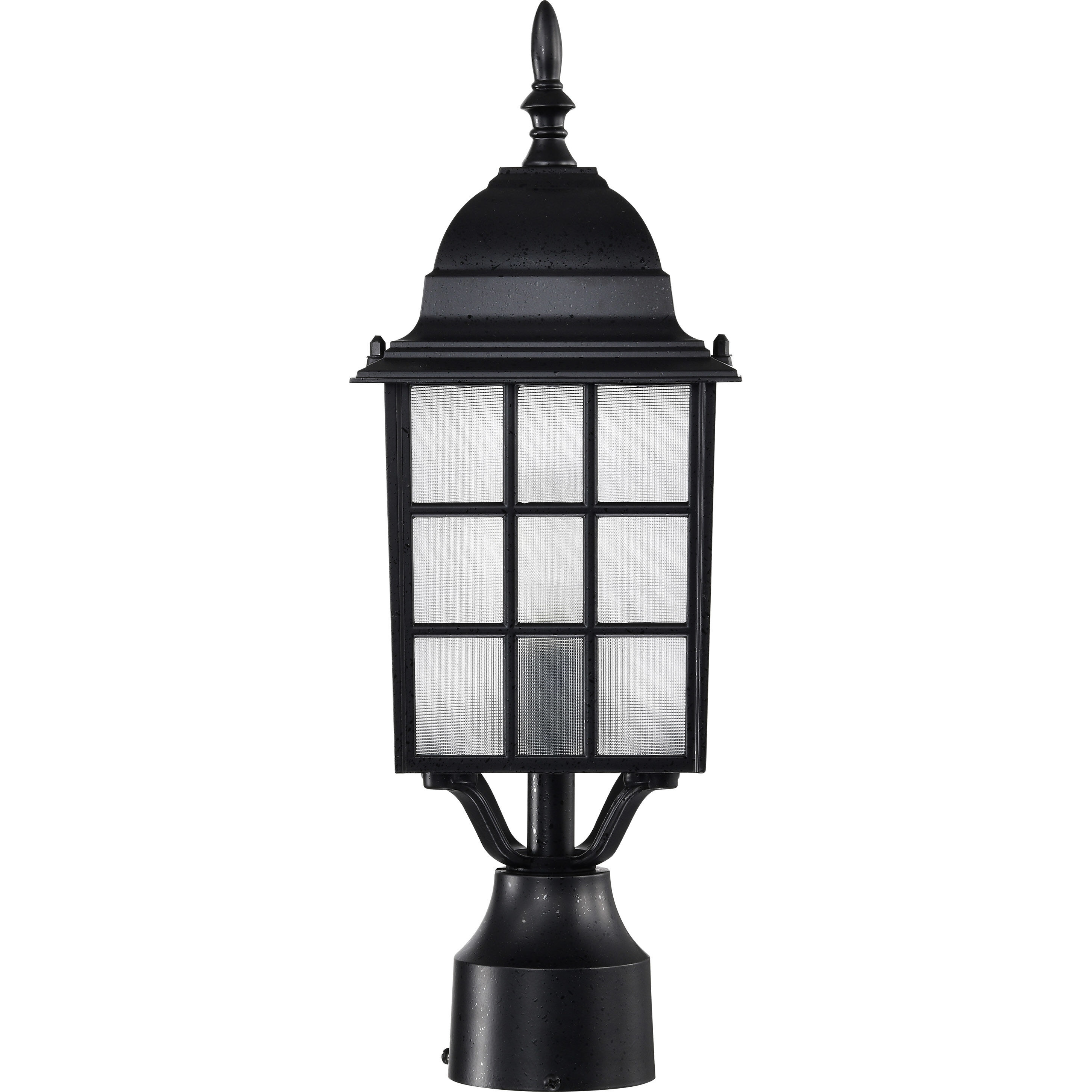 Adams 1 Light 18 inch Textured Black Outdoor Post Light