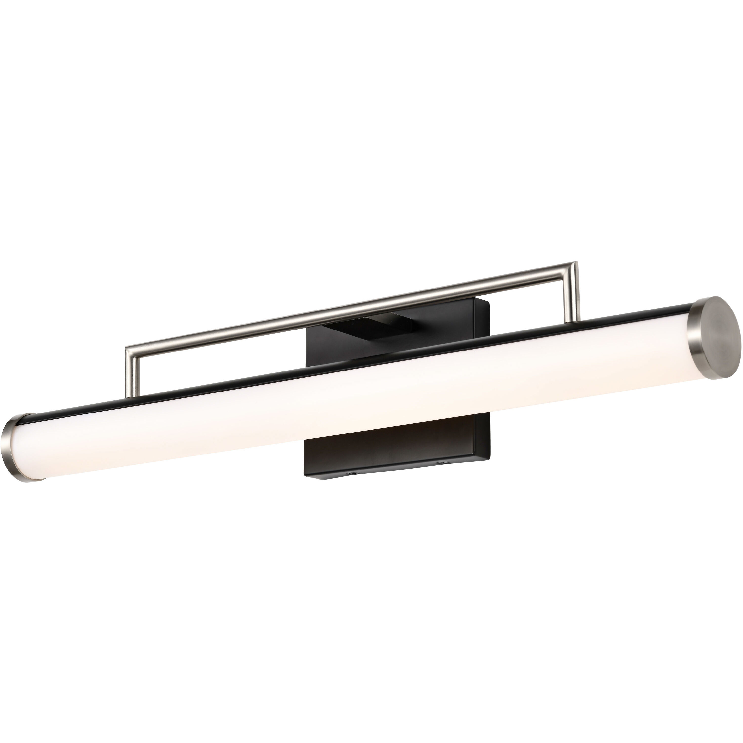 Solano LED 24 inch Black and Brushed Nickel Bath Vanity Light Wall Light