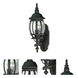 Central Park 1 Light 20 inch Textured Black Outdoor Wall Lantern