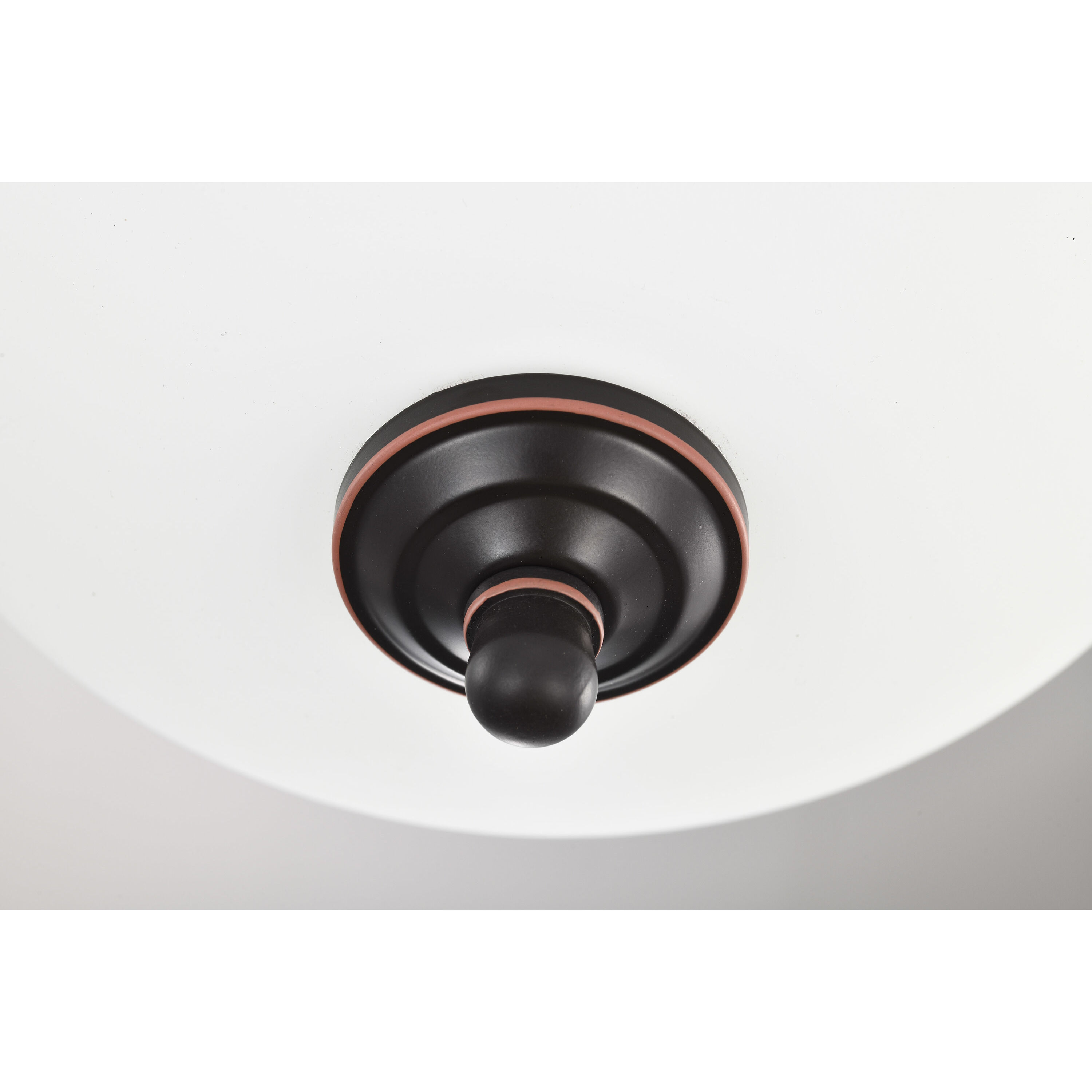 Brentwood LED 10.88 inch Mahogany Bronze LED Flush Mount Ceiling Light