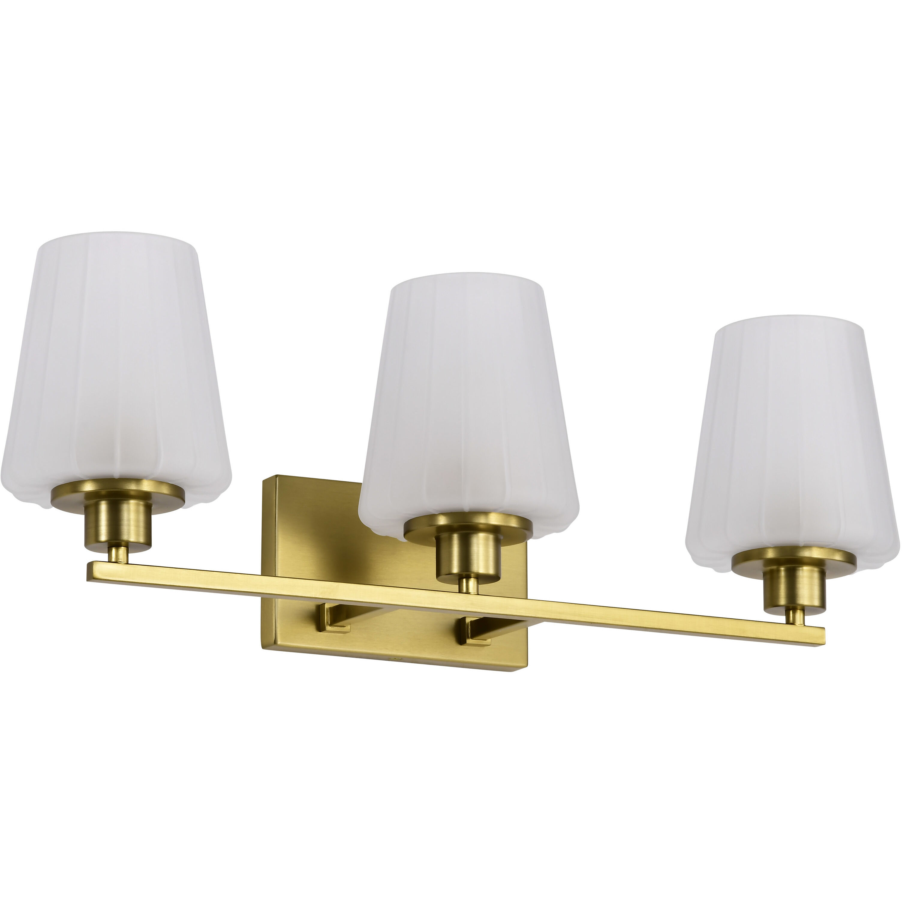 Lune 24 inch Vintage Brass Vanity Wall Light