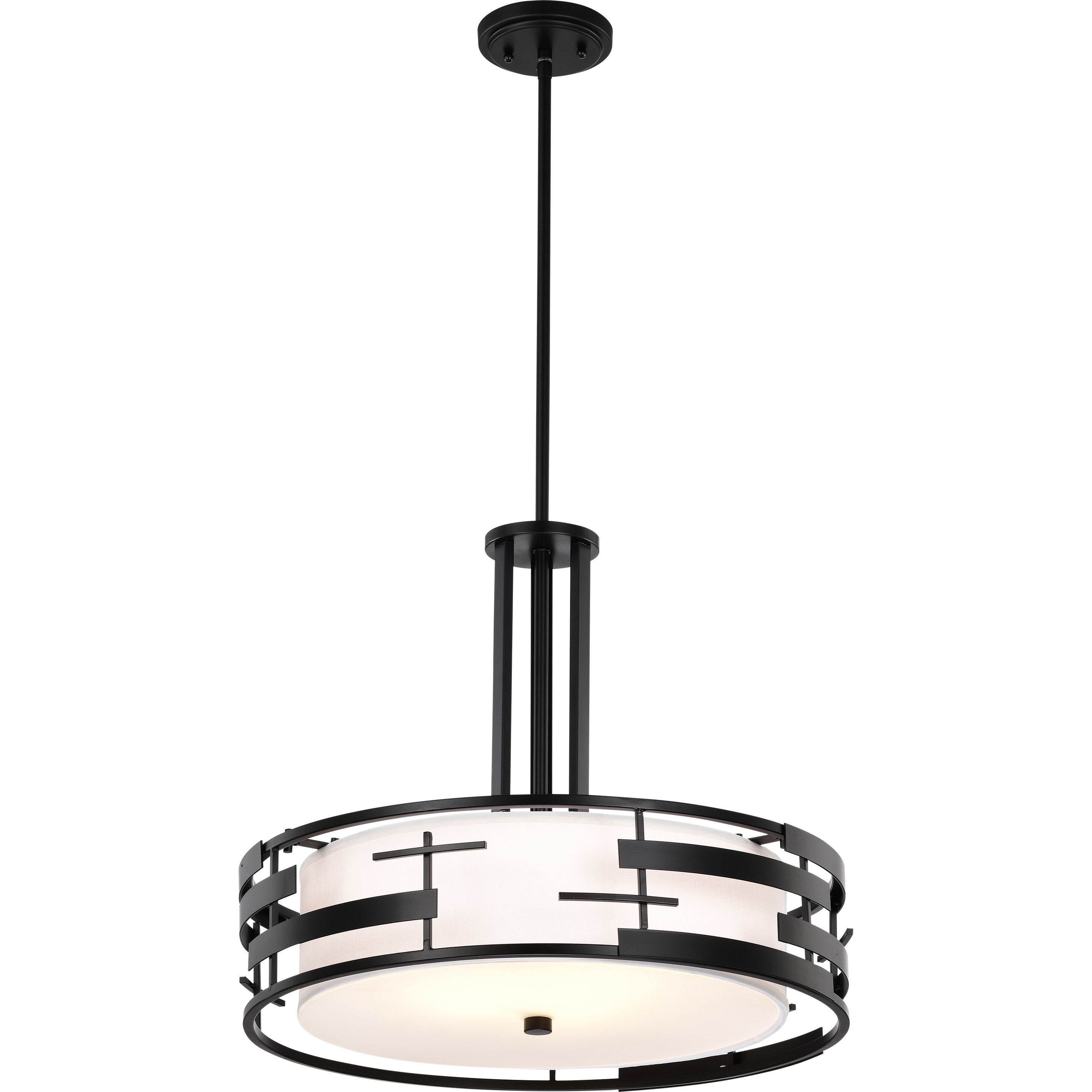Lansing 3 Light 21 inch Textured Black Pendant Ceiling Light 