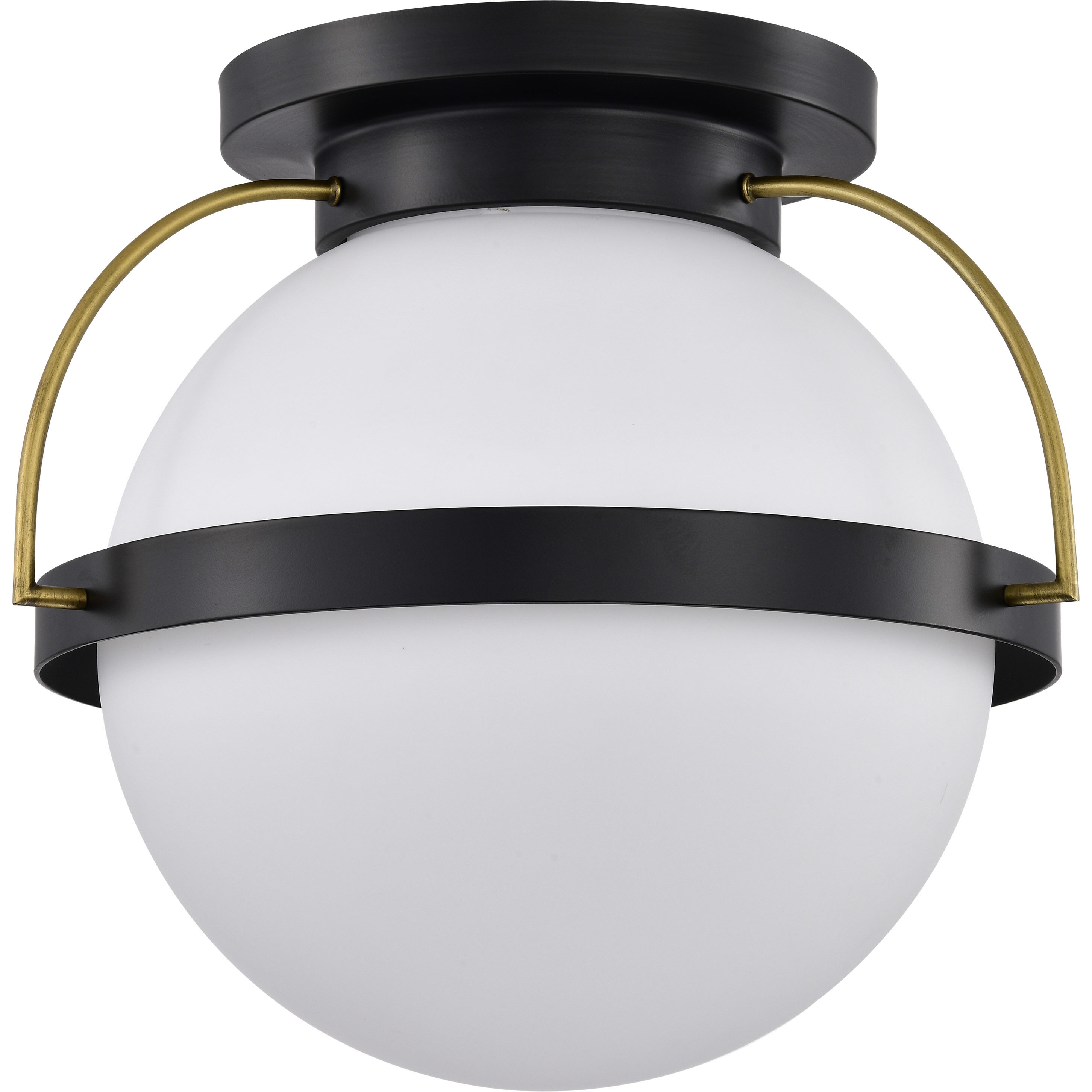 Lakeshore 1 Light 18 inch Matte Black Flush Mount Ceiling Light