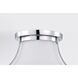 Valdora 1 Light 14 inch Polished Nickel Flush Mount Ceiling Light